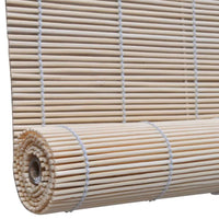 vidaXL Estores de rolo em bambu natural 2 pcs 120x160 cm