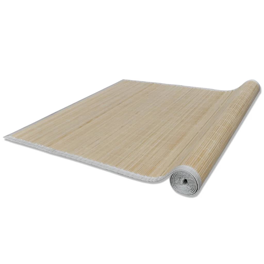 vidaXL Tapetes retangulares de bambu natural 2 pcs 120x180 cm