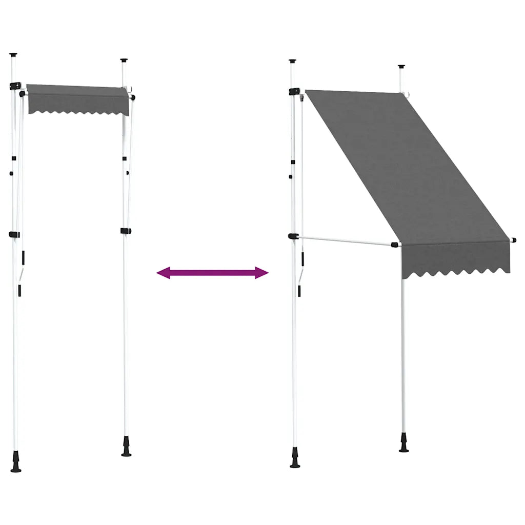 Toldo retrátil manual 100 cm