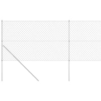 Cerca de arame com postes 15x1,5 m aço galvanizado