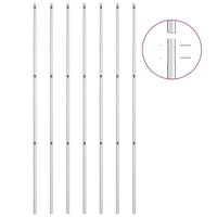 Cerca de arame com postes 15x1,5 m aço galvanizado