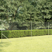 Cerca de arame com postes 15x1,5 m aço galvanizado