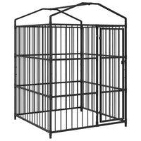 Canil de exterior com telhado 150x150x210 cm