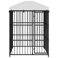 Canil de exterior com telhado 150x150x210 cm