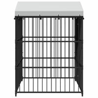 Canil de exterior com telhado 150x150x210 cm