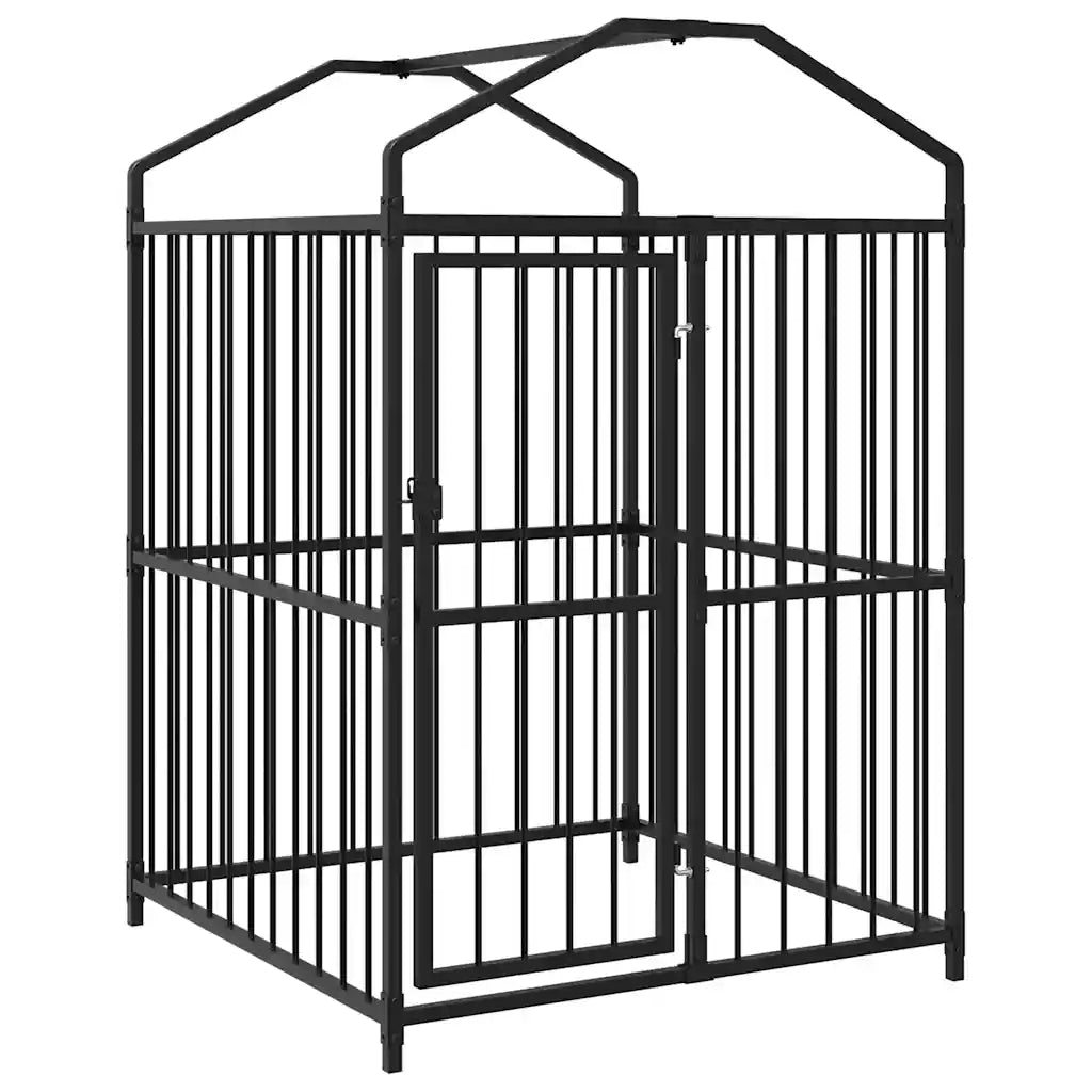 Canil de exterior com telhado 120x120x150 cm