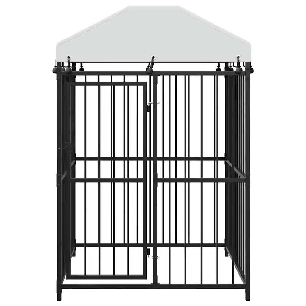 Canil de exterior com telhado 120x120x150 cm