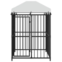 Canil de exterior com telhado 120x120x150 cm