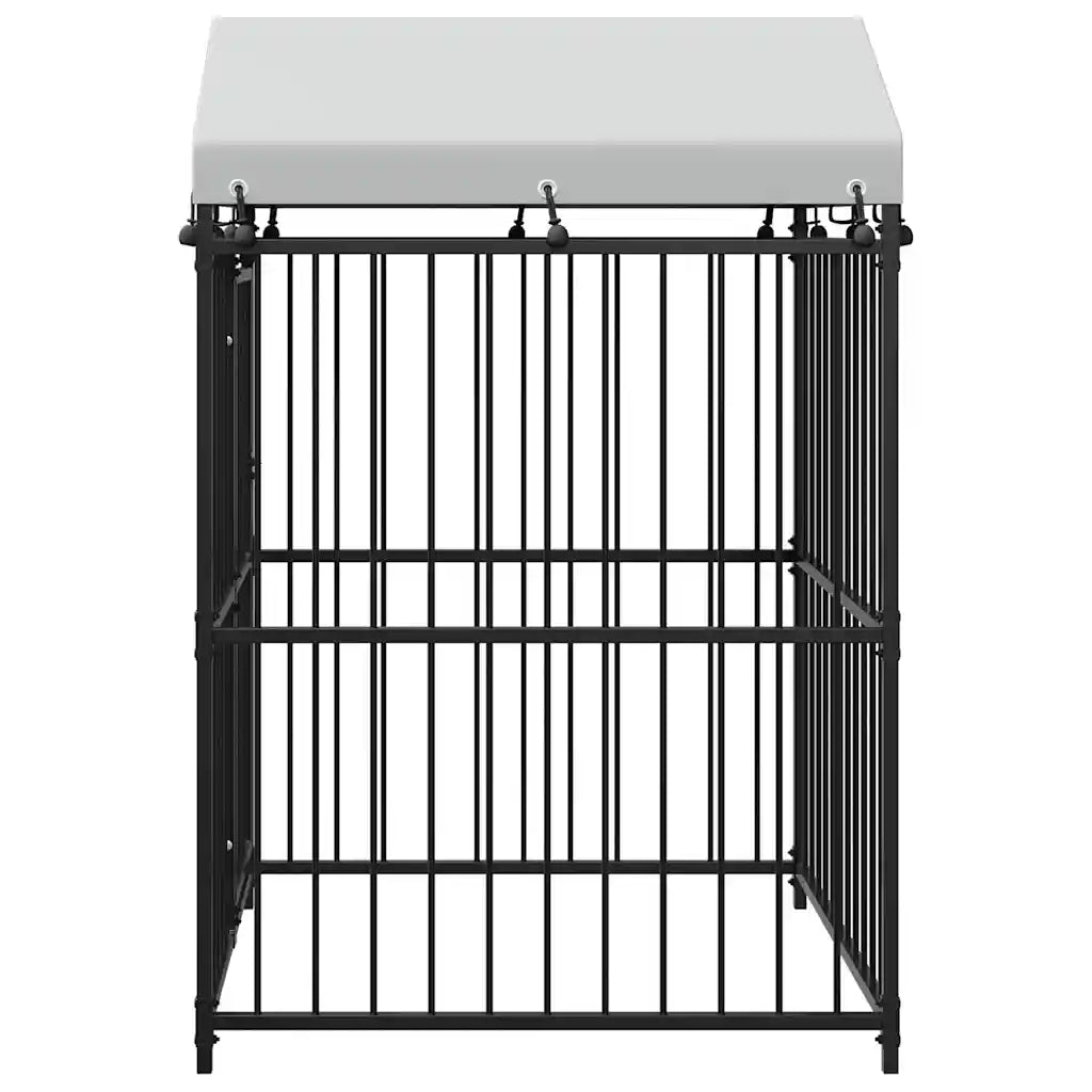 Canil de exterior com telhado 120x120x150 cm