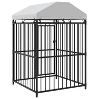 Canil de exterior com telhado 120x120x150 cm