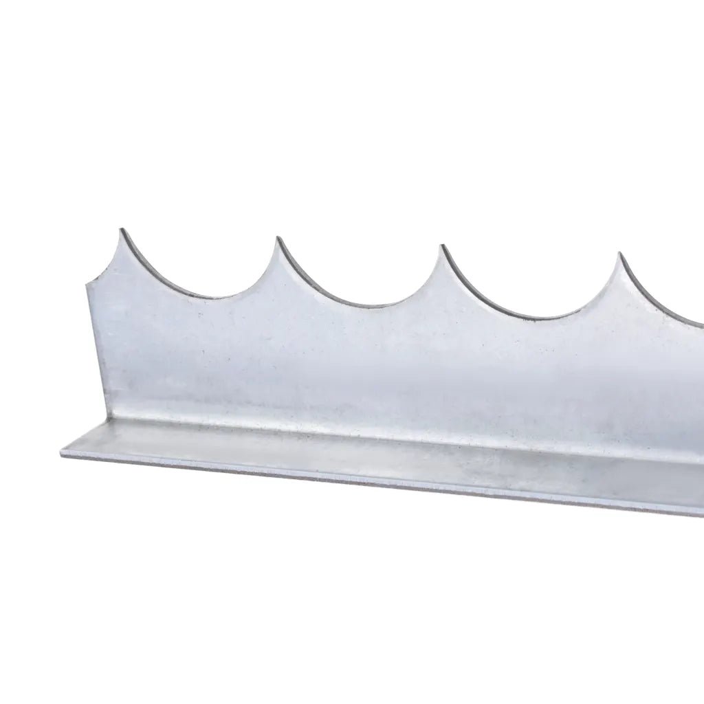 Barra serrilhada protetora de muros 4 pcs aço galvanizado 1 m