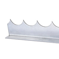 Barra serrilhada protetora de muros 4 pcs aço galvanizado 1 m