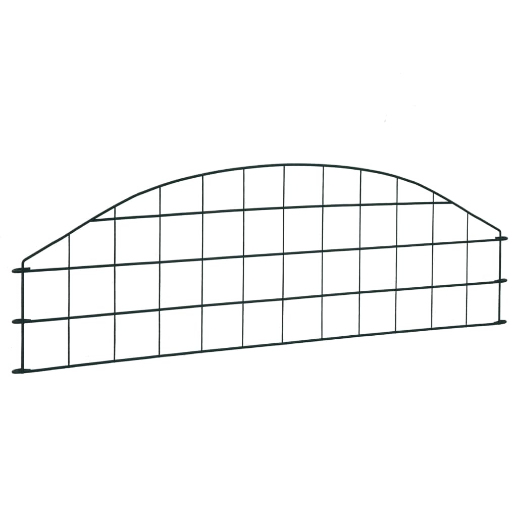 vidaXL Conj. painéis de vedação arqueados p/ jardim 77,3x26 cm verde