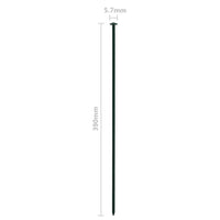 vidaXL Conj. painéis de vedação arqueados p/ jardim 77,3x26 cm verde