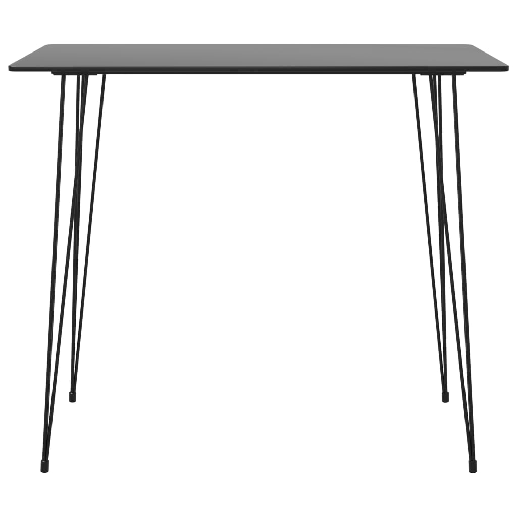 vidaXL Mesa de bar 120x60x105 cm preto