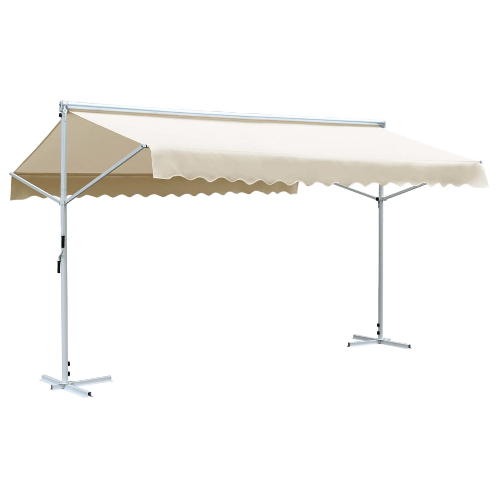 vidaXL Toldo de pé 500x300 cm creme