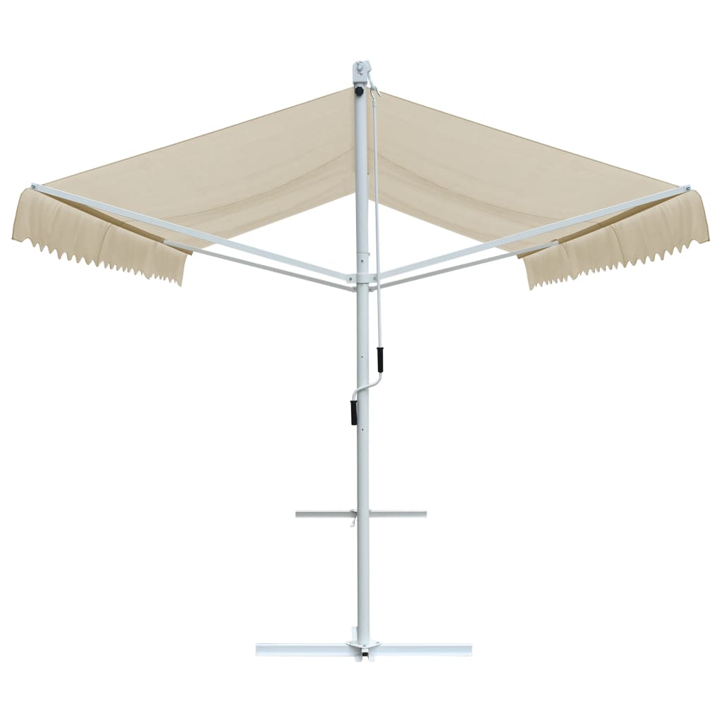 vidaXL Toldo de pé 500x300 cm creme