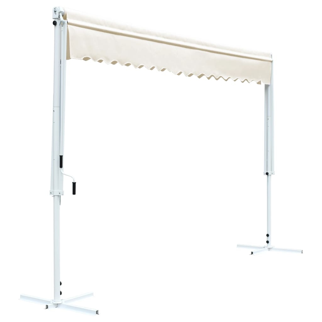 vidaXL Toldo de pé 500x300 cm creme