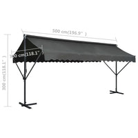 Toldo de pé 500x300 cm
