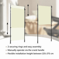 Estore de rolo para exterior 100x270 cm