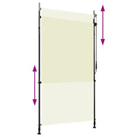 Estore de rolo para exterior 120x270 cm