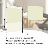 Estore de rolo para exterior 150x270 cm