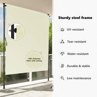 Estore de rolo para exterior 200x270 cm