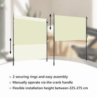 Estore de rolo para exterior 200x270 cm