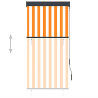 Estore de rolo para exterior 80x250 cm branco e