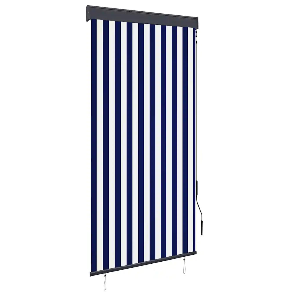 Estore de rolo para exterior 100x250 cm  e branco