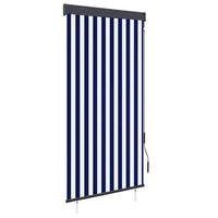 Estore de rolo para exterior 100x250 cm  e branco