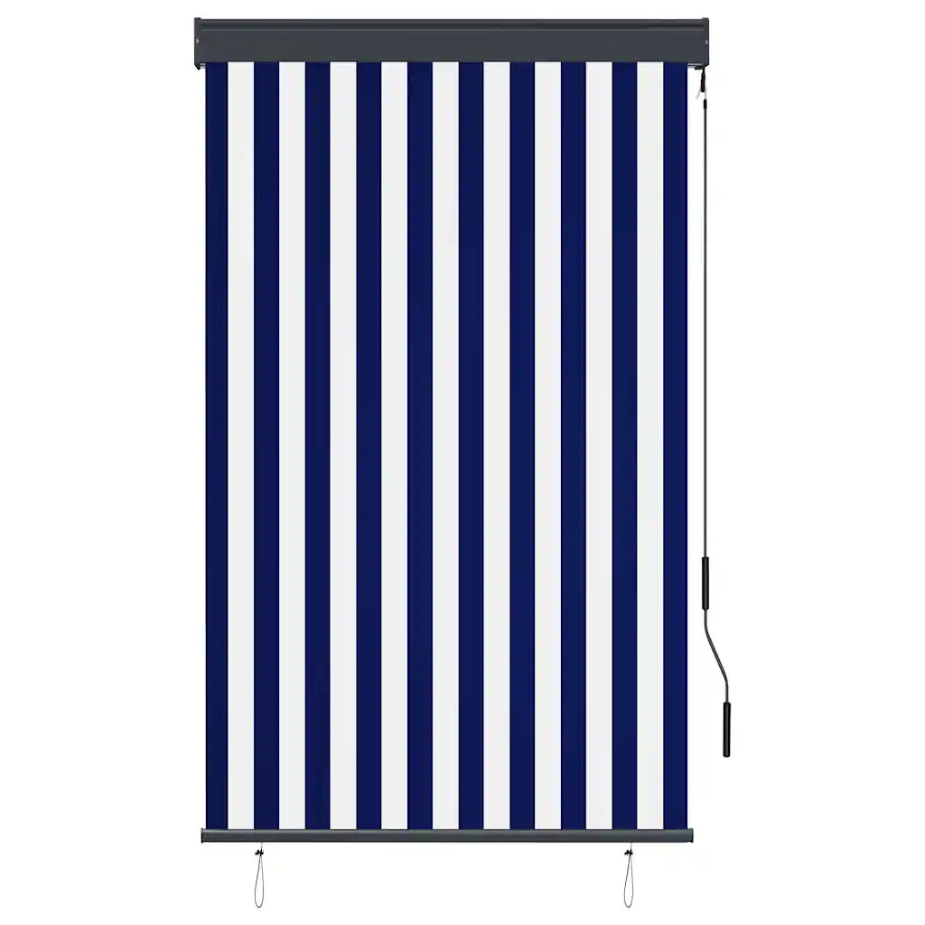 Estore de rolo para exterior 100x250 cm  e branco