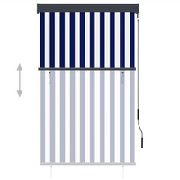 Estore de rolo para exterior 100x250 cm  e branco