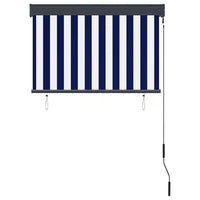 Estore de rolo para exterior 100x250 cm  e branco
