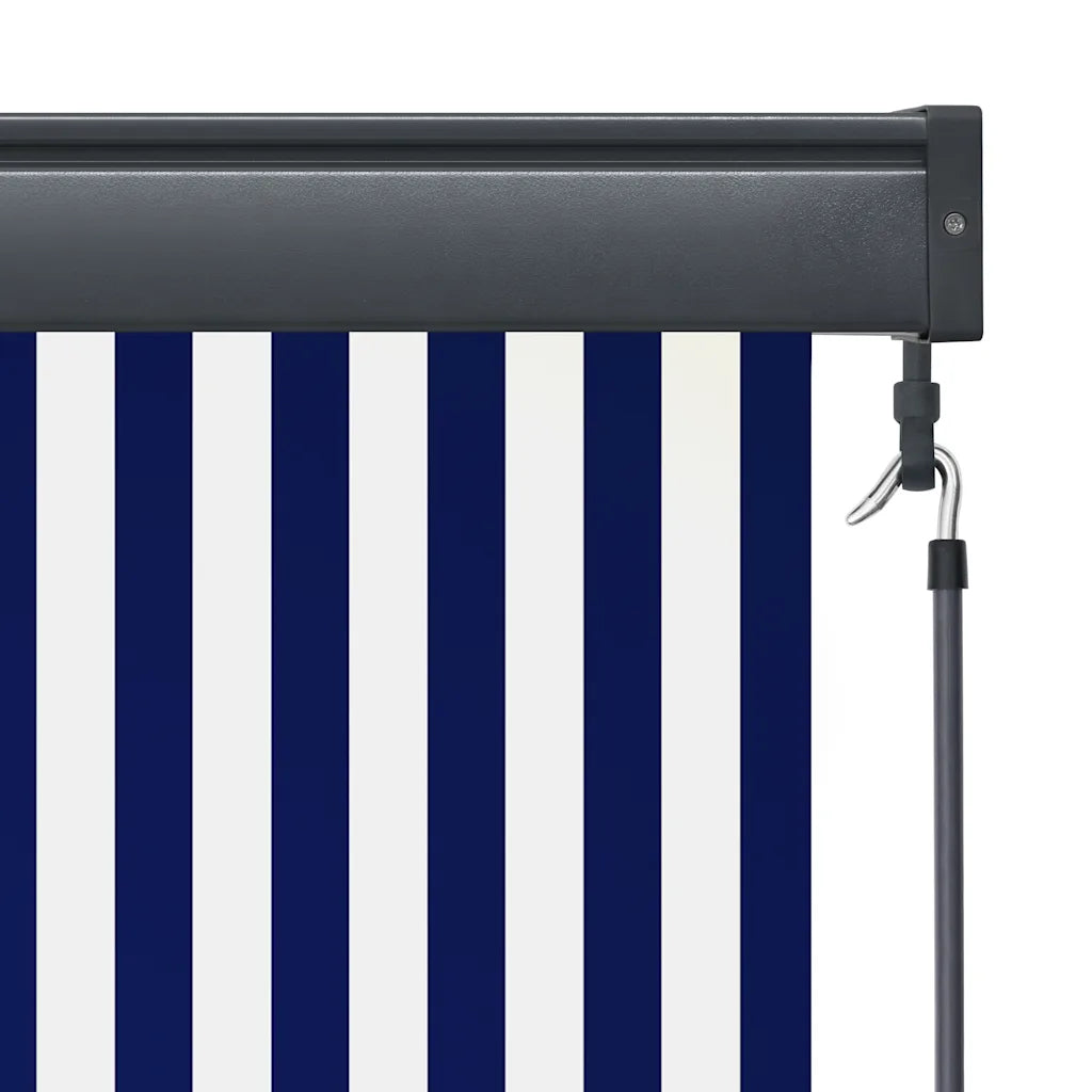 Estore de rolo para exterior 100x250 cm  e branco
