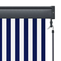 Estore de rolo para exterior 100x250 cm  e branco