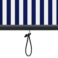 Estore de rolo para exterior 100x250 cm  e branco