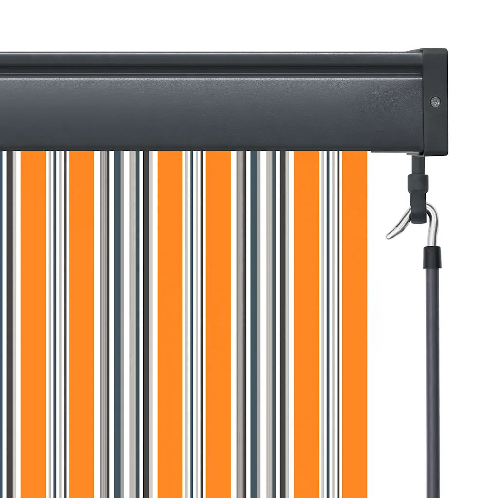 Estore de rolo para exterior 100x250 cm amarelo e azul