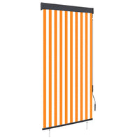 Estore de rolo para exterior 100x250 cm branco e