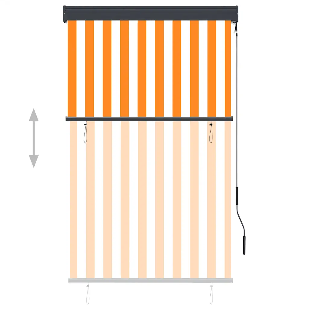 Estore de rolo para exterior 100x250 cm branco e