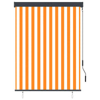 Estore de rolo para exterior 120x250 cm branco e