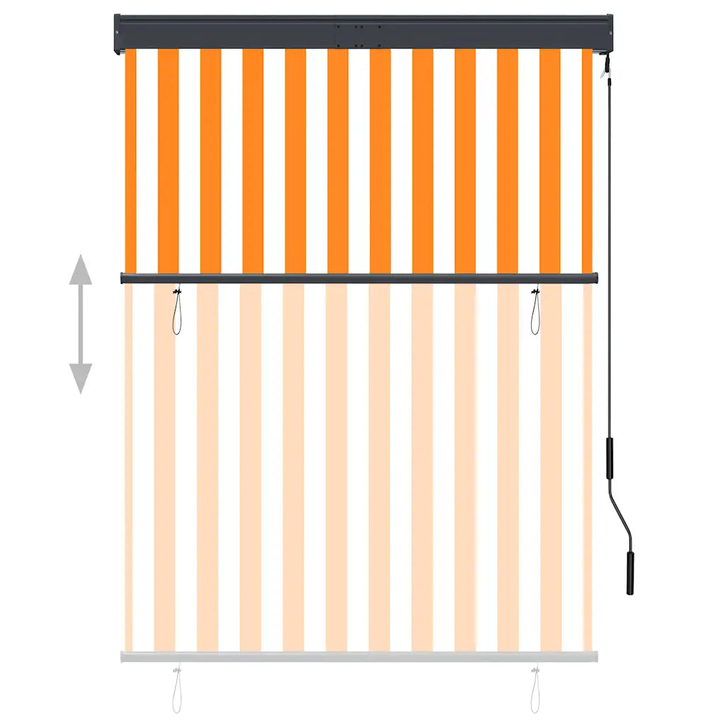 Estore de rolo para exterior 120x250 cm branco e