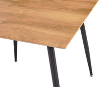 vidaXL Mesa de jantar 80,5x80,5x73 cm MDF cor carvalho e preto