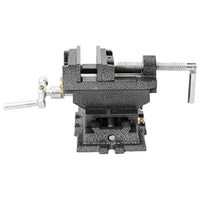 vidaXL Torno-prensa manual com corrediça transversal 70 mm