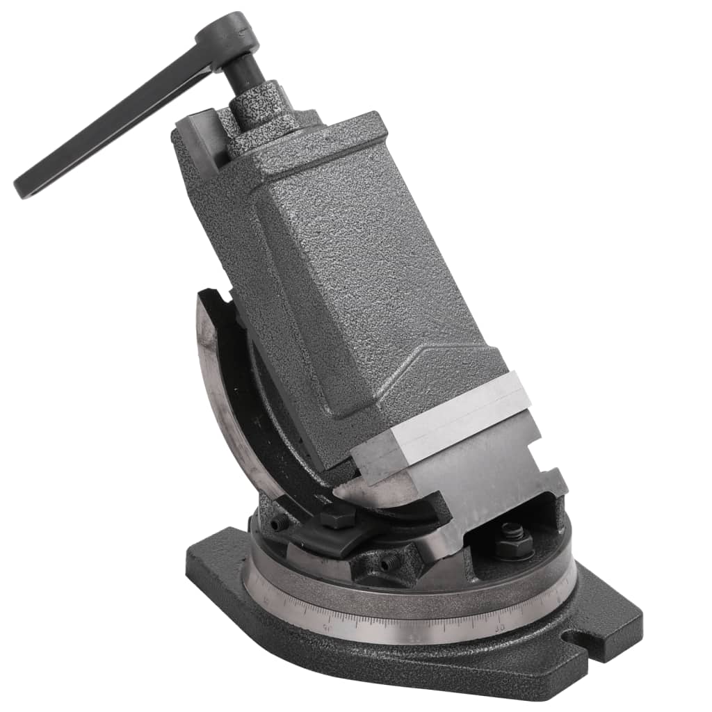 vidaXL Torno de bancada inclinável de 2 eixos 100 mm
