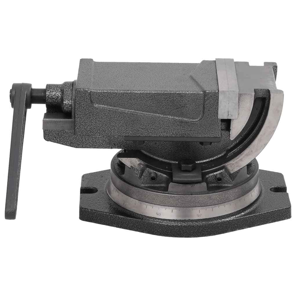 vidaXL Torno de bancada inclinável de 2 eixos 100 mm
