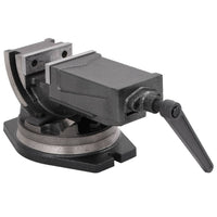 vidaXL Torno de bancada inclinável de 2 eixos 100 mm