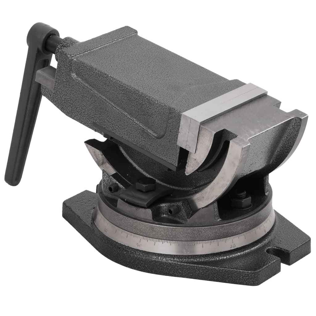 vidaXL Torno de bancada inclinável de 2 eixos 100 mm