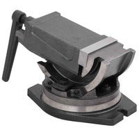 vidaXL Torno de bancada inclinável de 2 eixos 100 mm