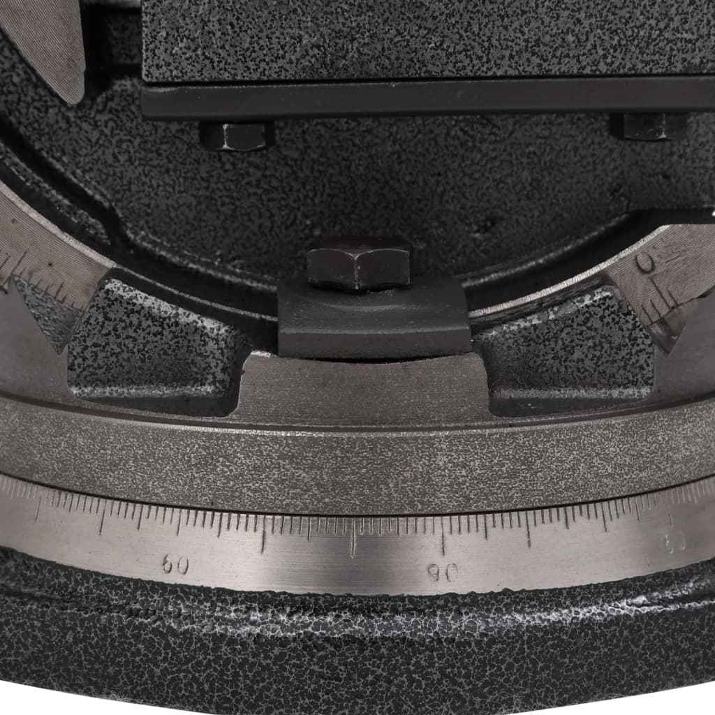 vidaXL Torno de bancada inclinável de 2 eixos 100 mm